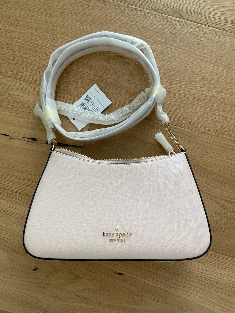 kate spade Margot Shoulder Bag with Gold Hardware in Powdered Sugar NWT